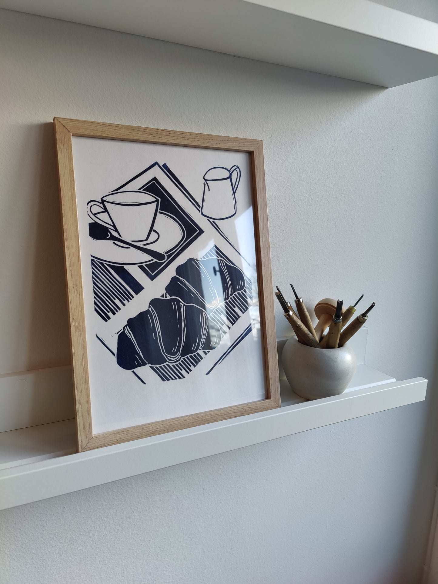 Morning Coffee Linoleumprint