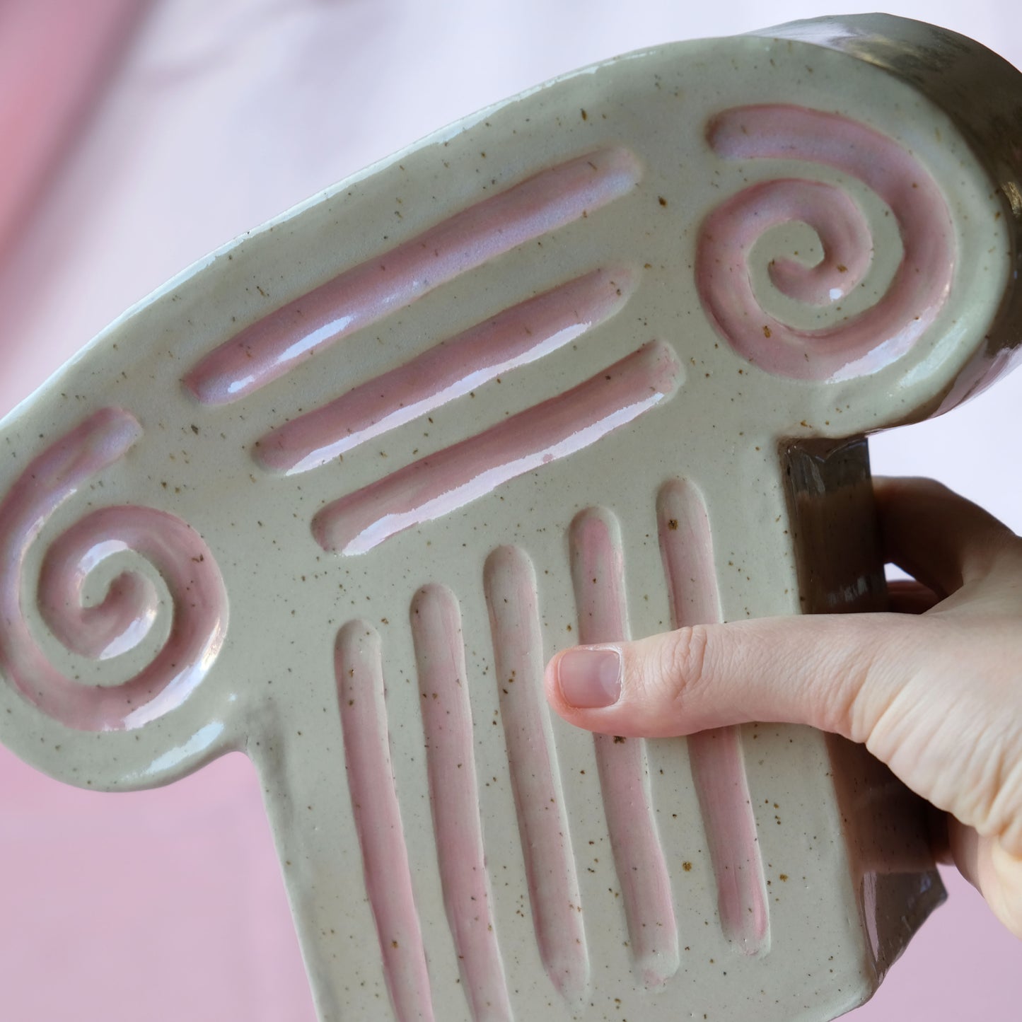 Ceramic capital - Beige/Pink