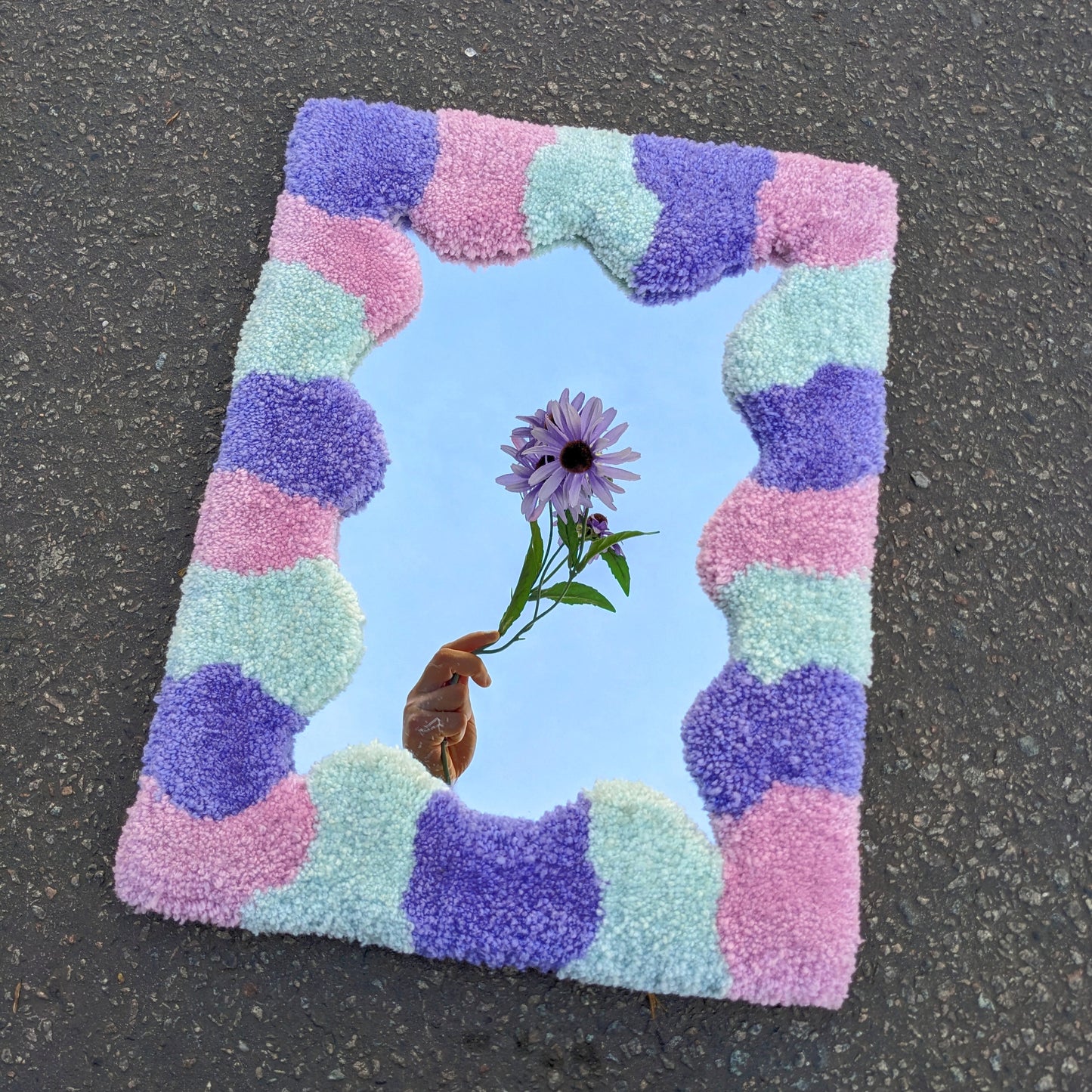 Tufted mirror - Small (Customizable)