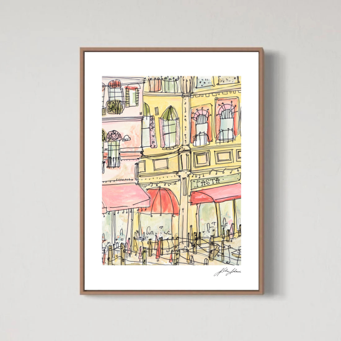 Bar Yellow Print
