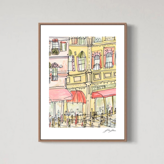 Bar Yellow Print