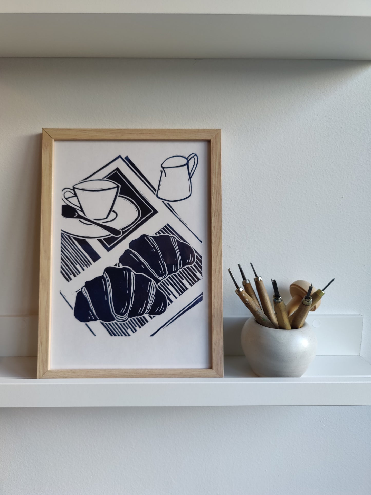 Morning Coffee Linoleumprint
