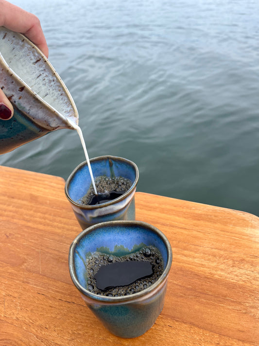 Hand shaped cup - Sea blue/Blue (Medium)