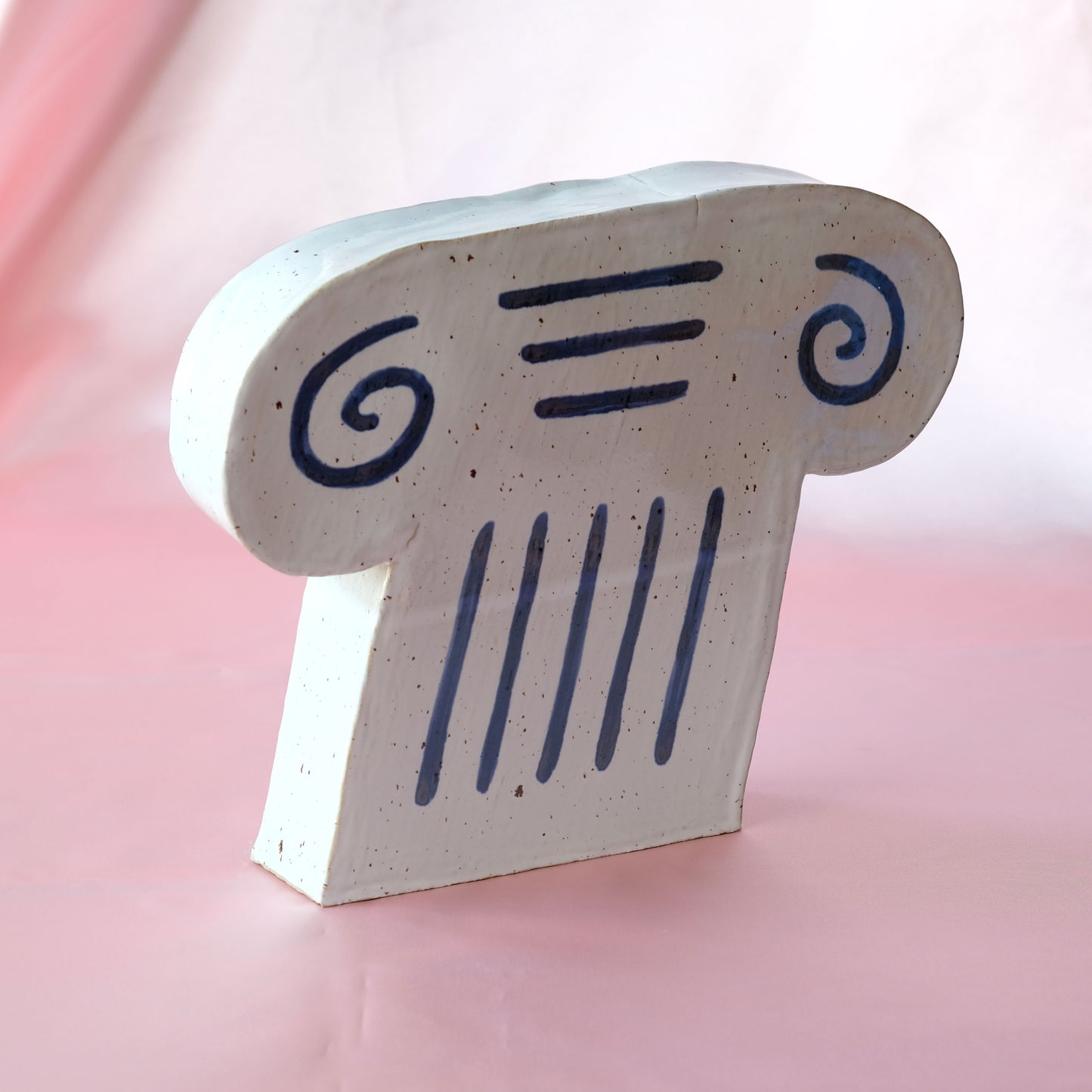 Large capital sculpture in ceramic