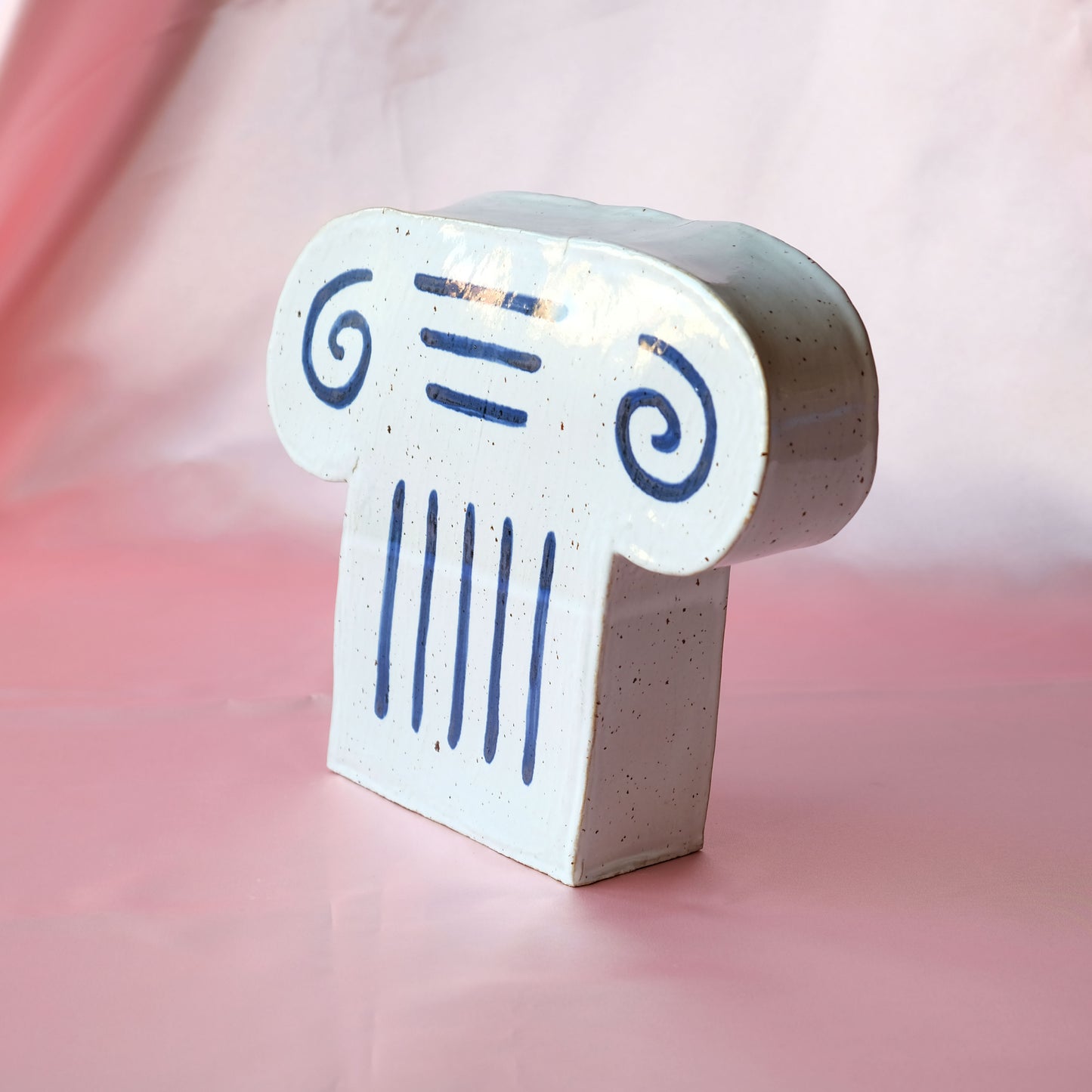 Large capital sculpture in ceramic