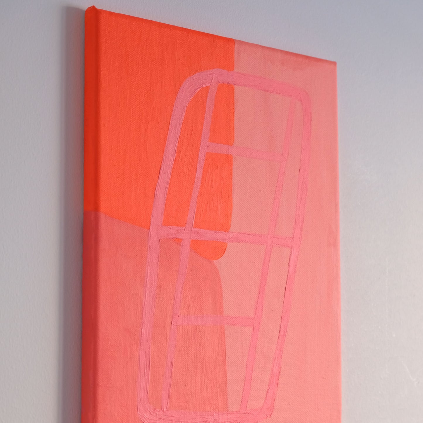 Painting with cursive tennis court Original