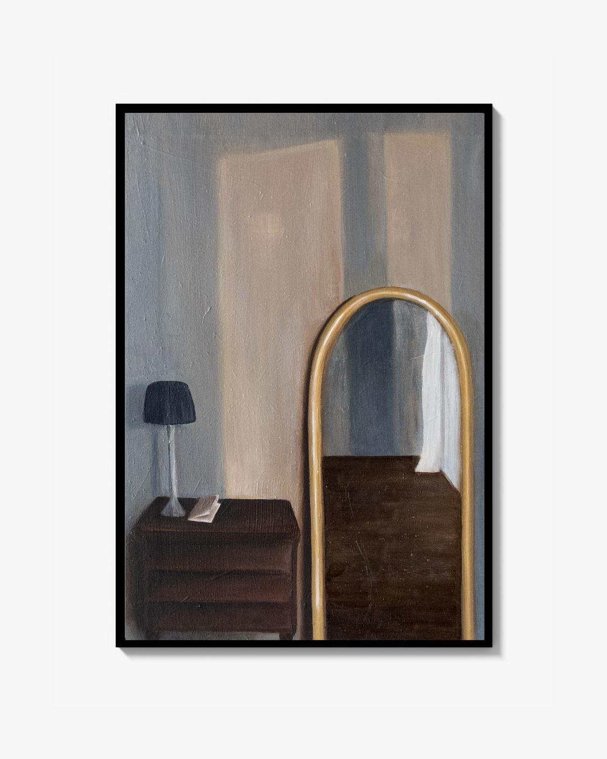 Longing, oil painting poster