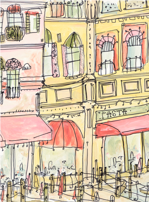 Bar Yellow Print