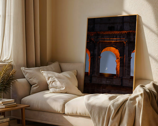 Colosseum and the moon - Poster