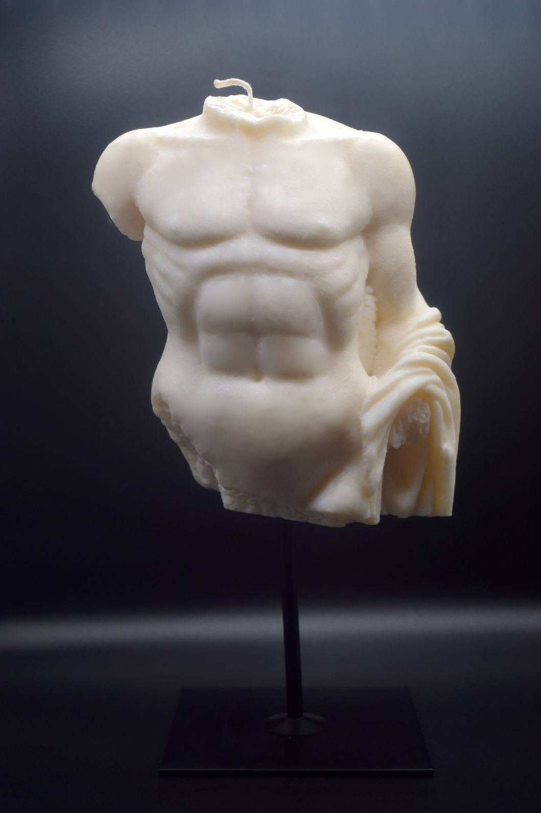 Roman Torso Candle Sculpture