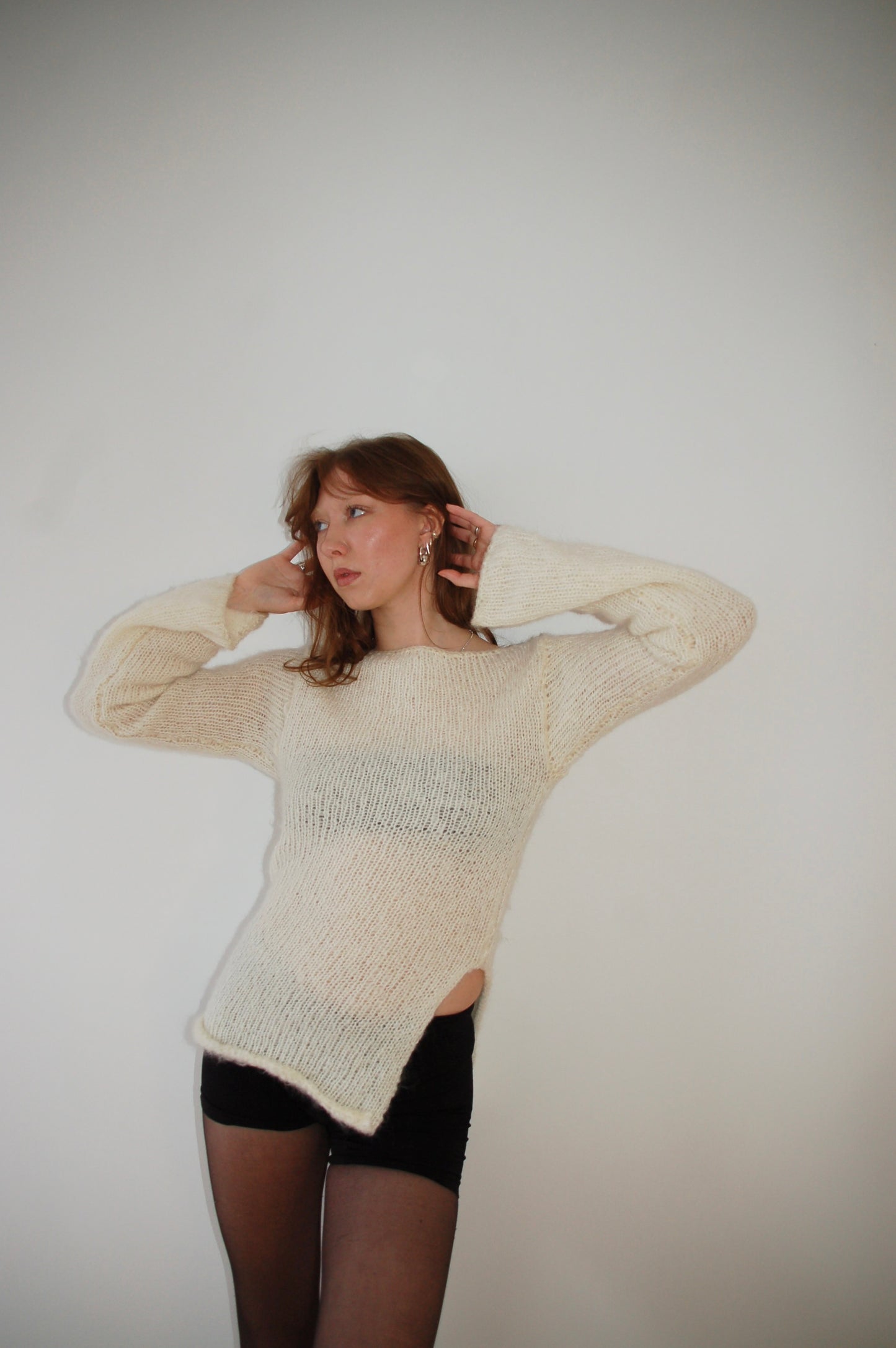 Side slit Sweater - Mohair (S/M)