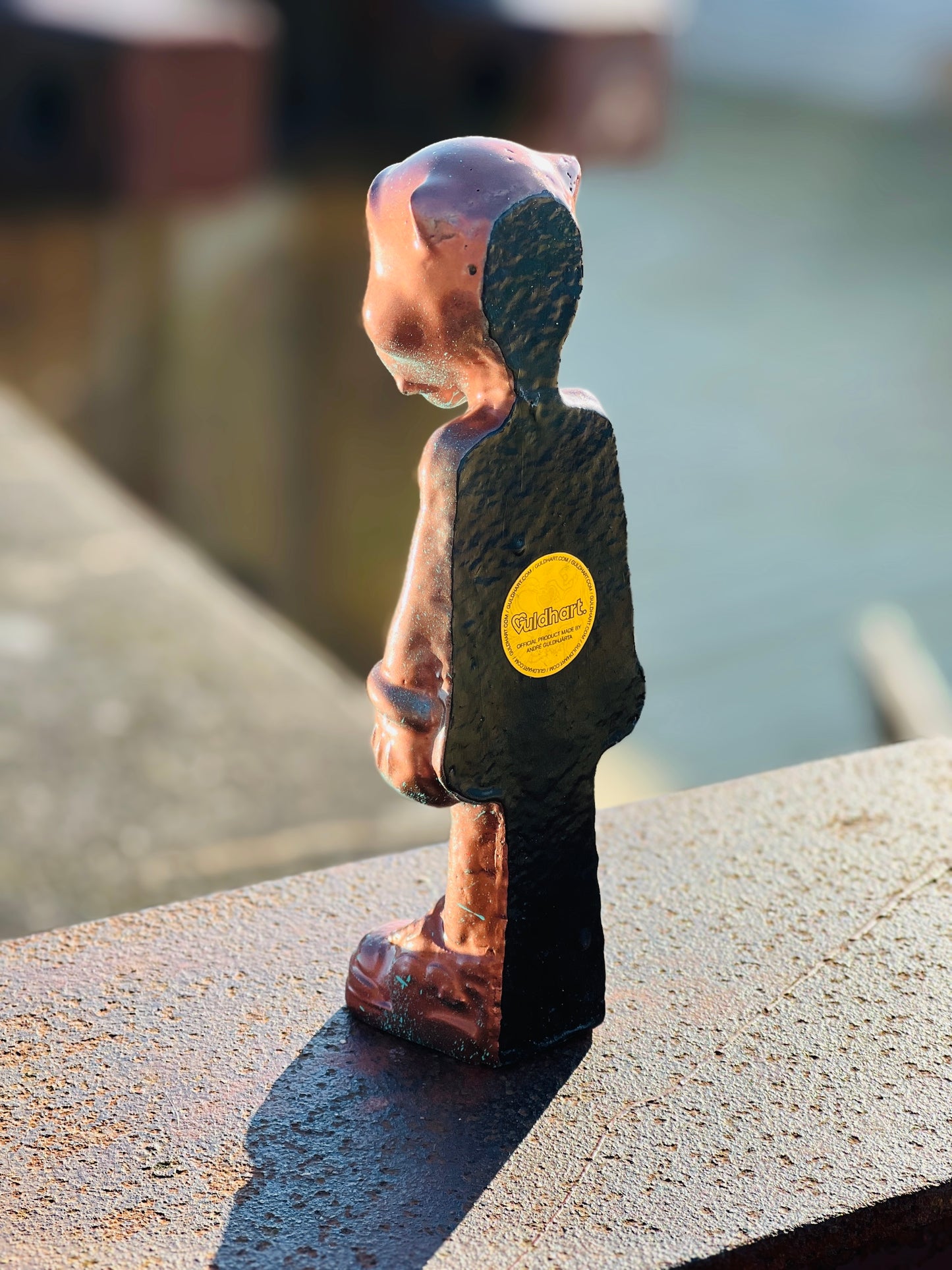 Faux Copper Goldie Sculpture