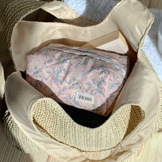Upcycled makeup bag - Bari