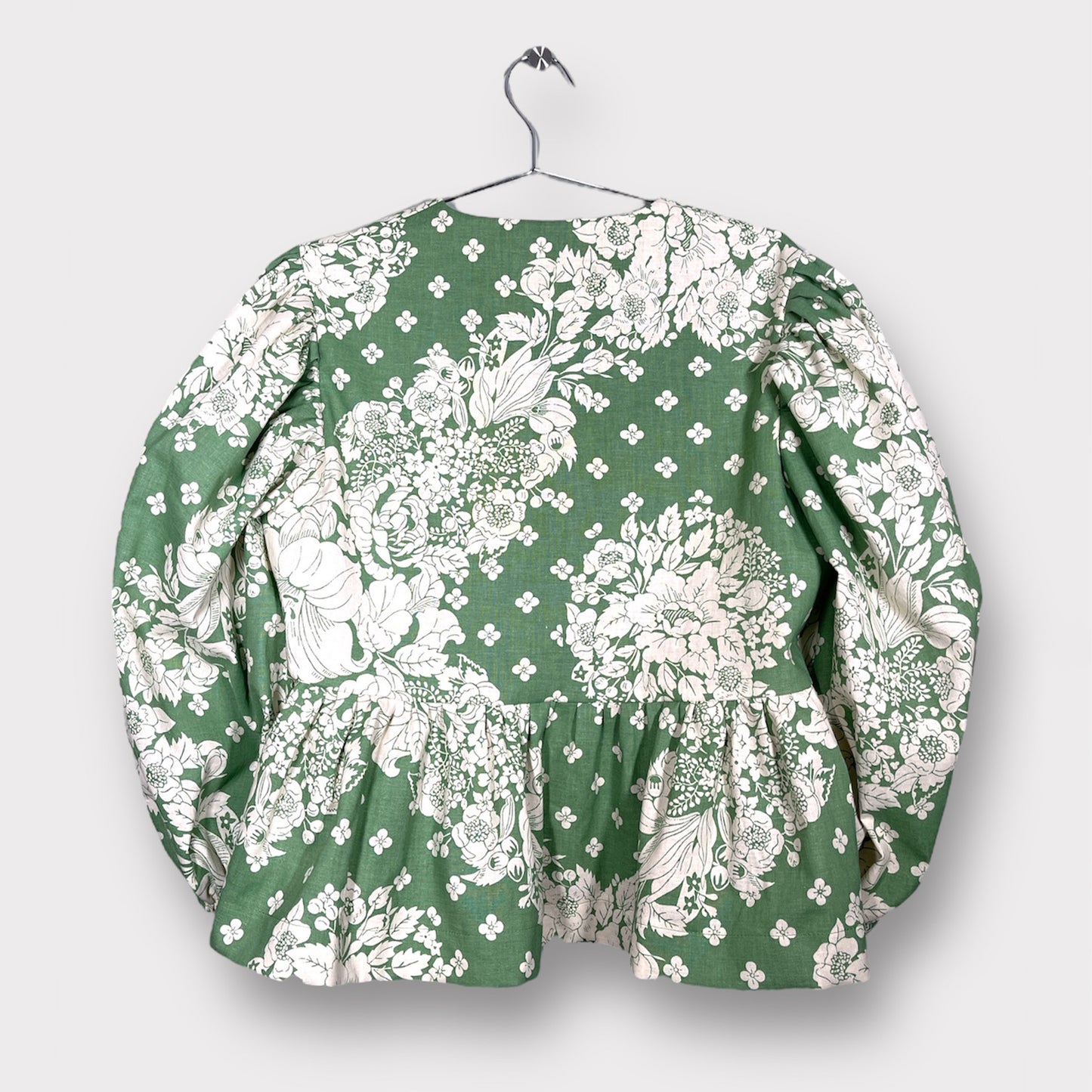 green tie blouse