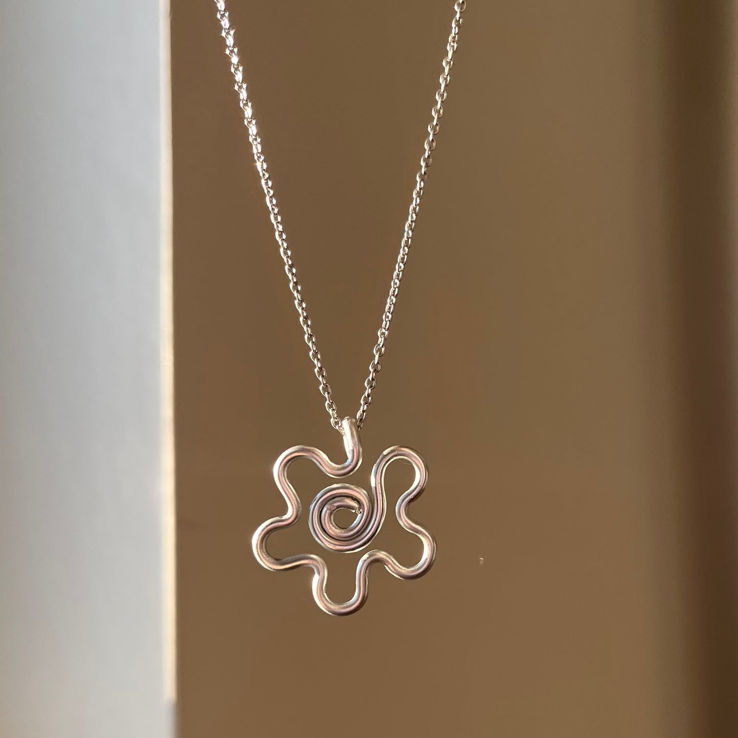 Halskæde, Mini flower - Silver