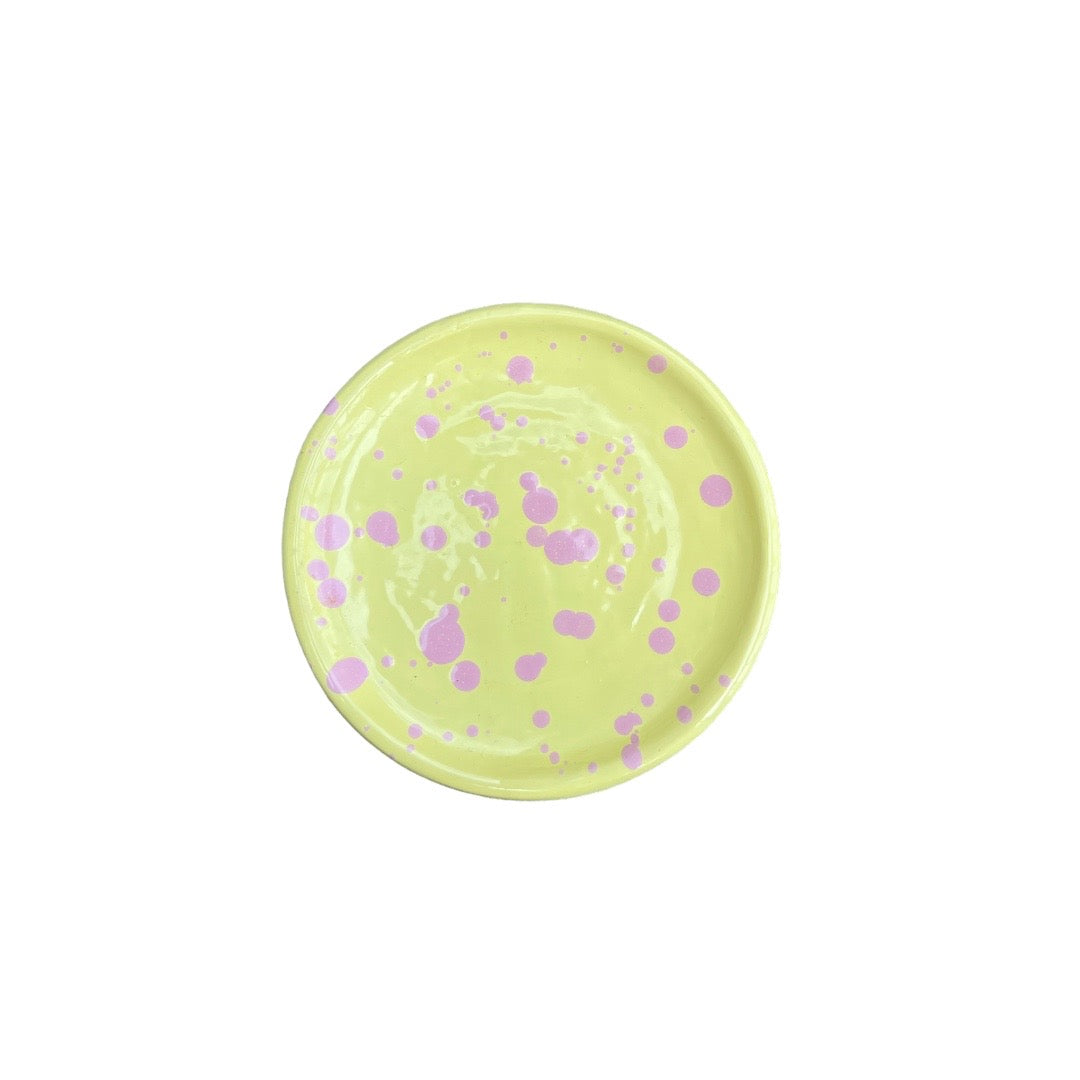 Cup with plate - Yellow