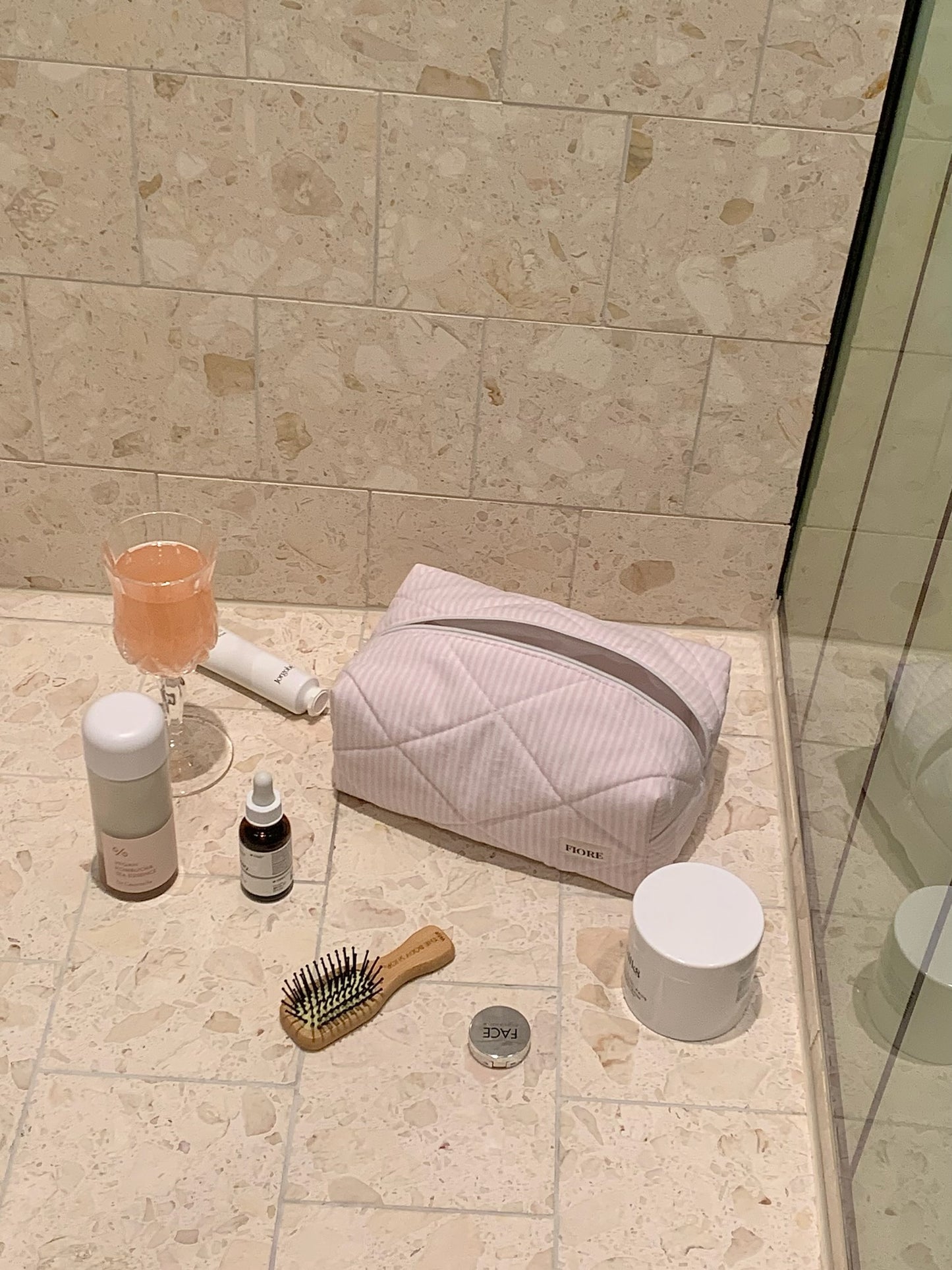 Upcycled makeup bag - Venice
