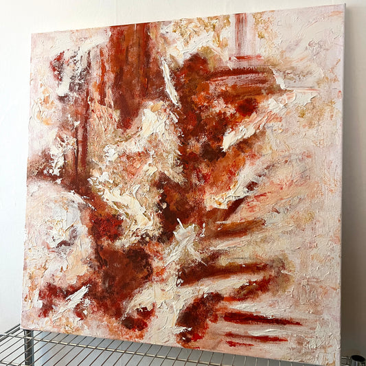 ”Burning Hours” 80x80cm - Original