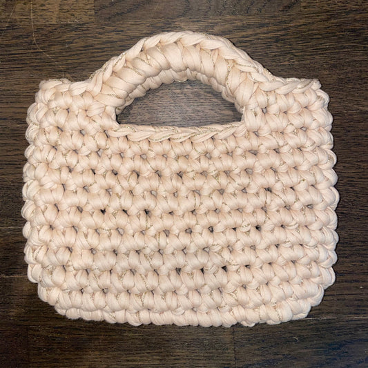 Champagne bag Beige glitter