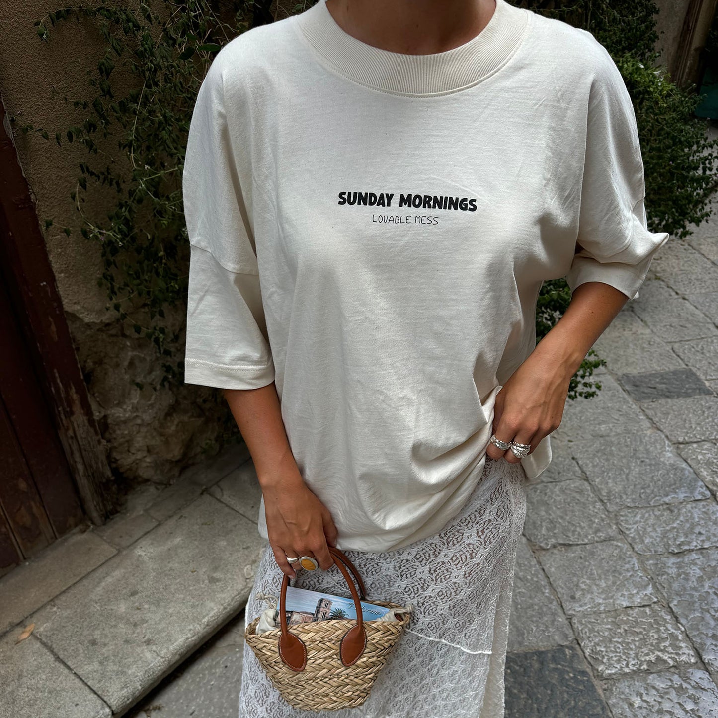 Sunday Mornings Natural T-shirt