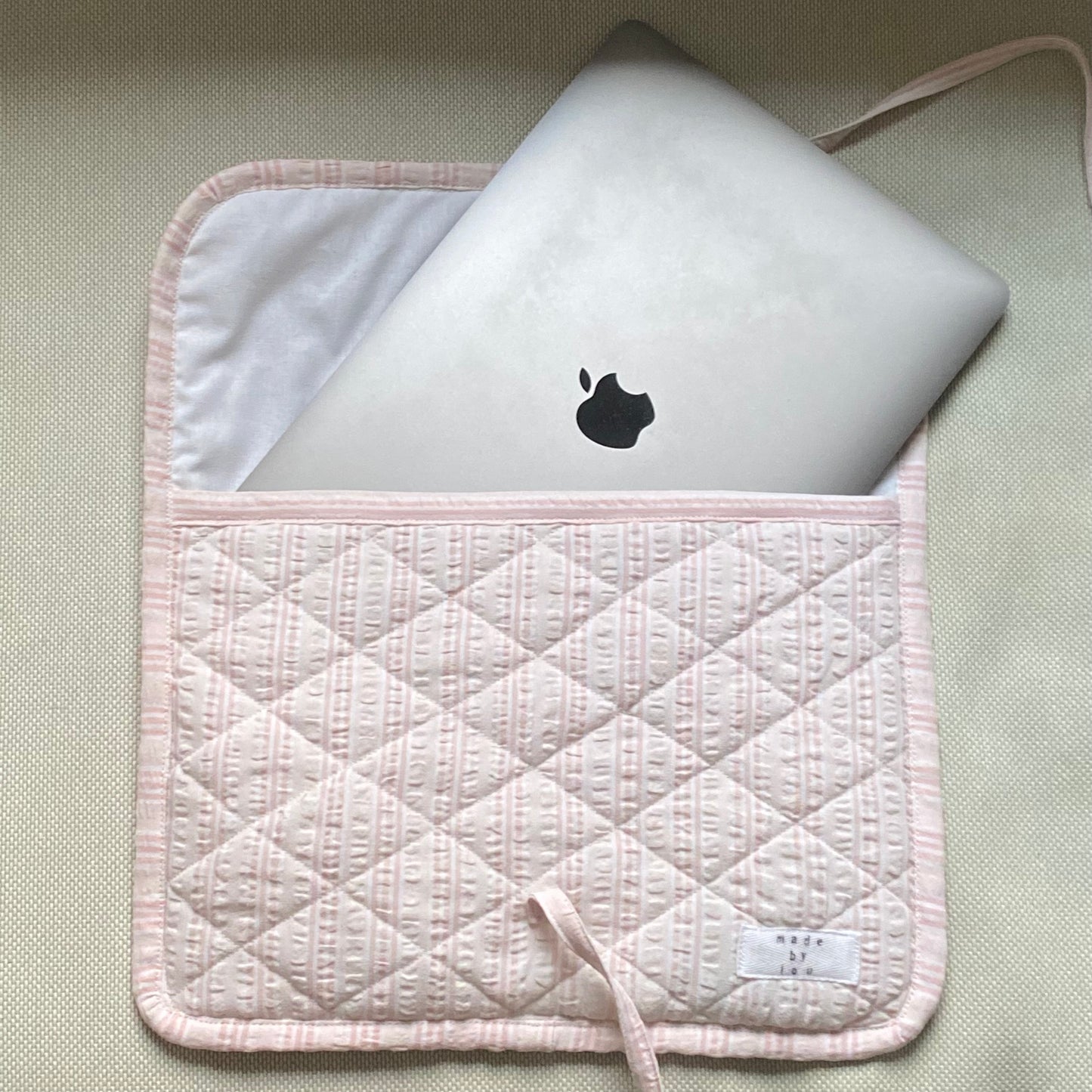 Laptop case - Pink Stripes