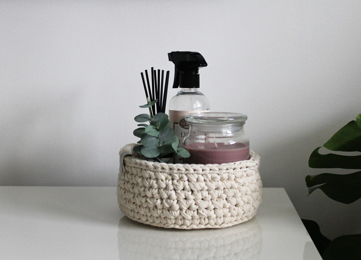 White Small Basket