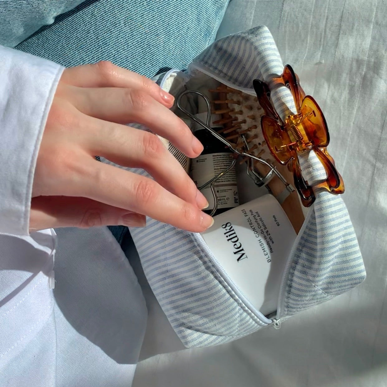 Upcycled makeup bag - Bergamo