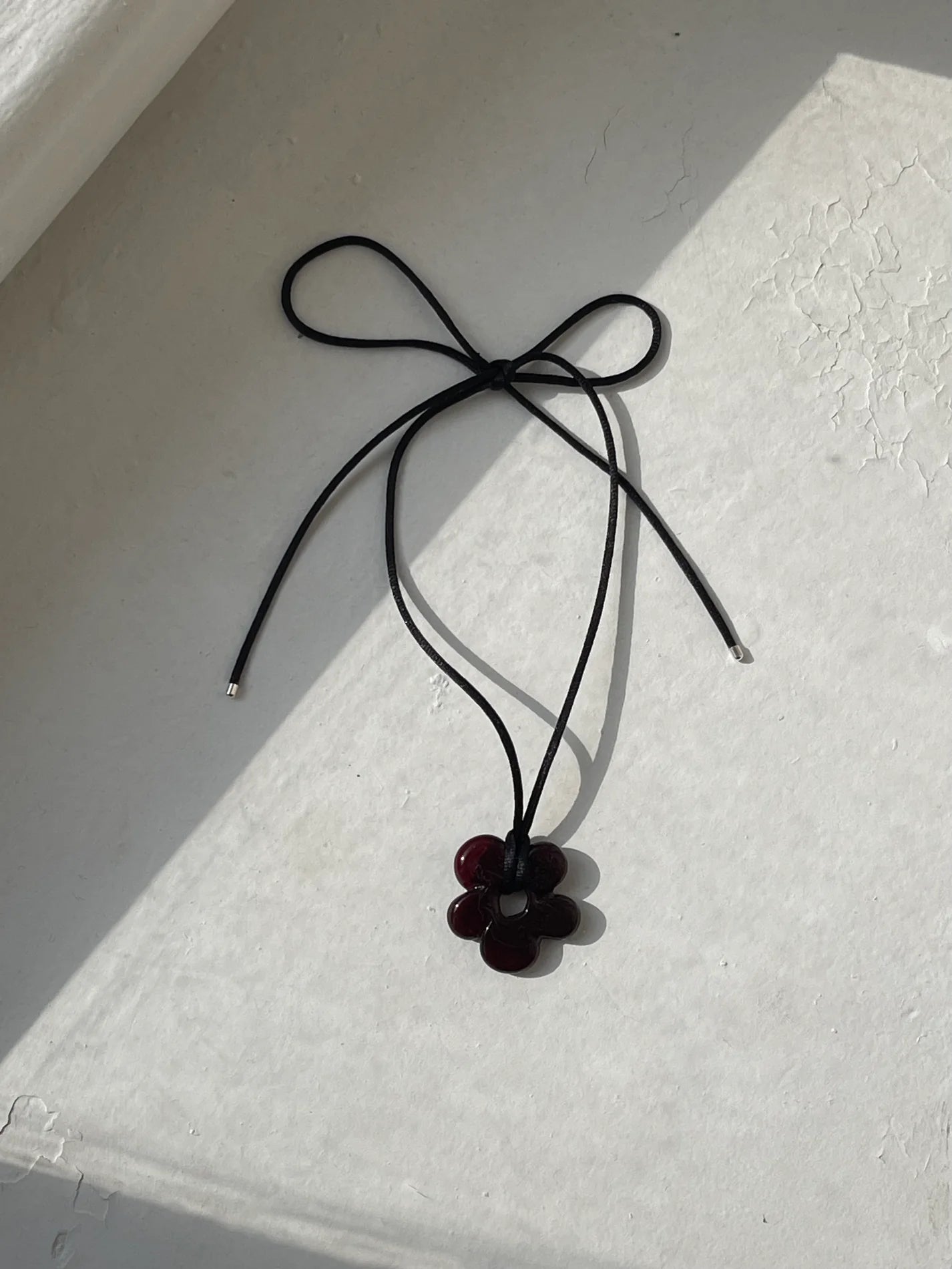 Cosmic Medium Glass Flower Necklace