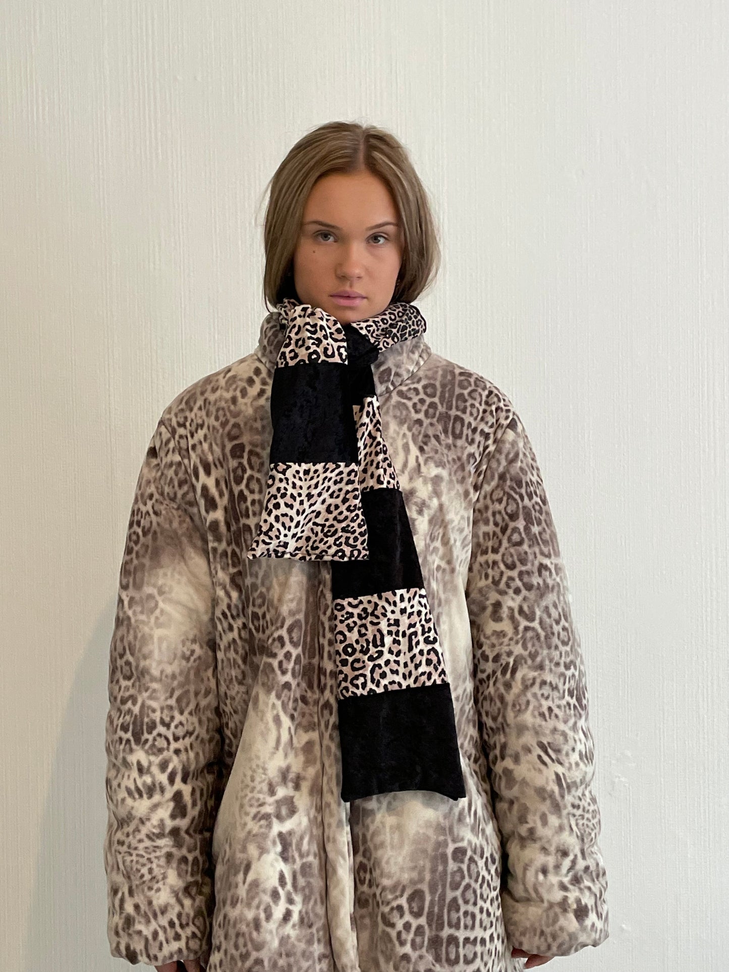 Striped Leopard Scarf