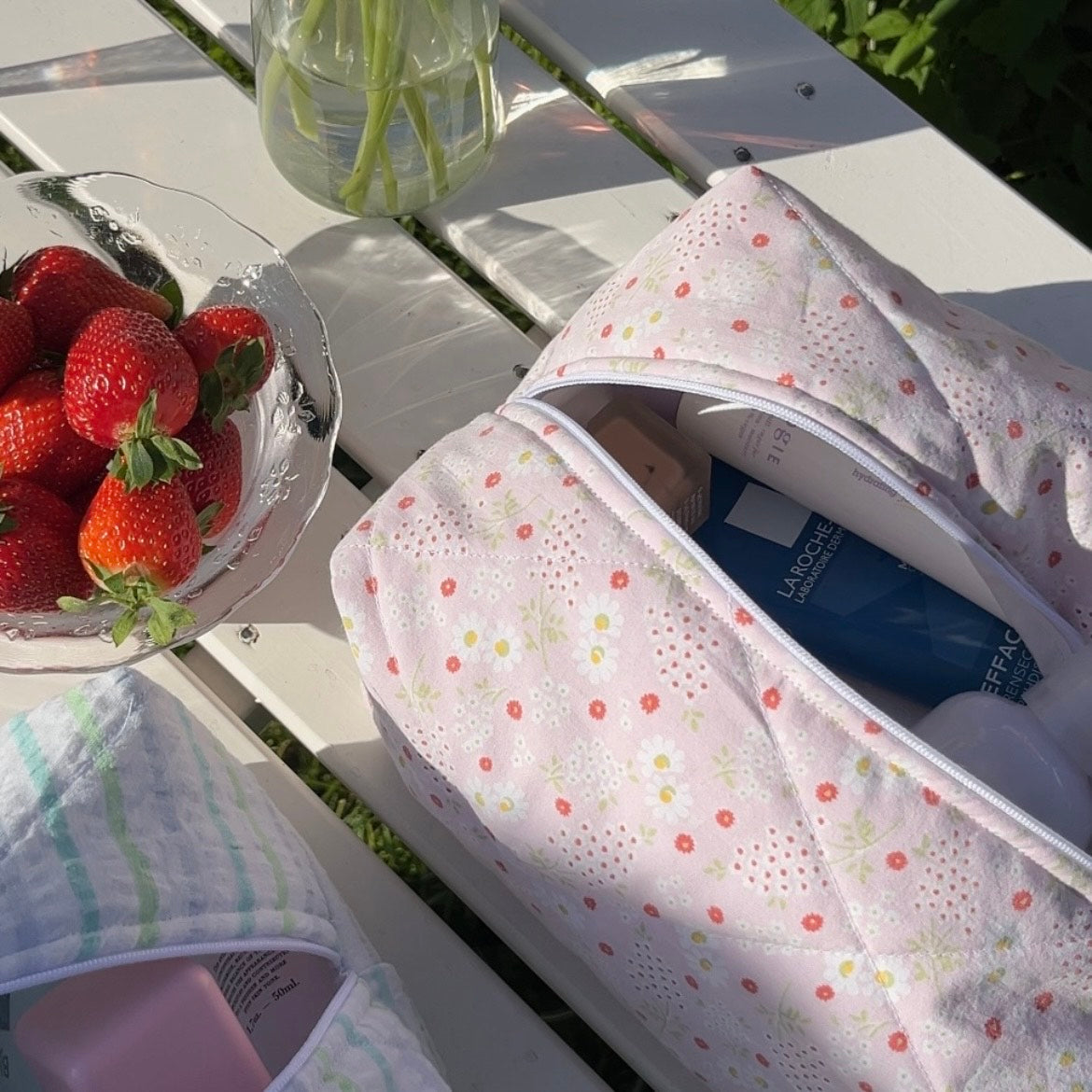 Upcycled Makeup bag - Portofino