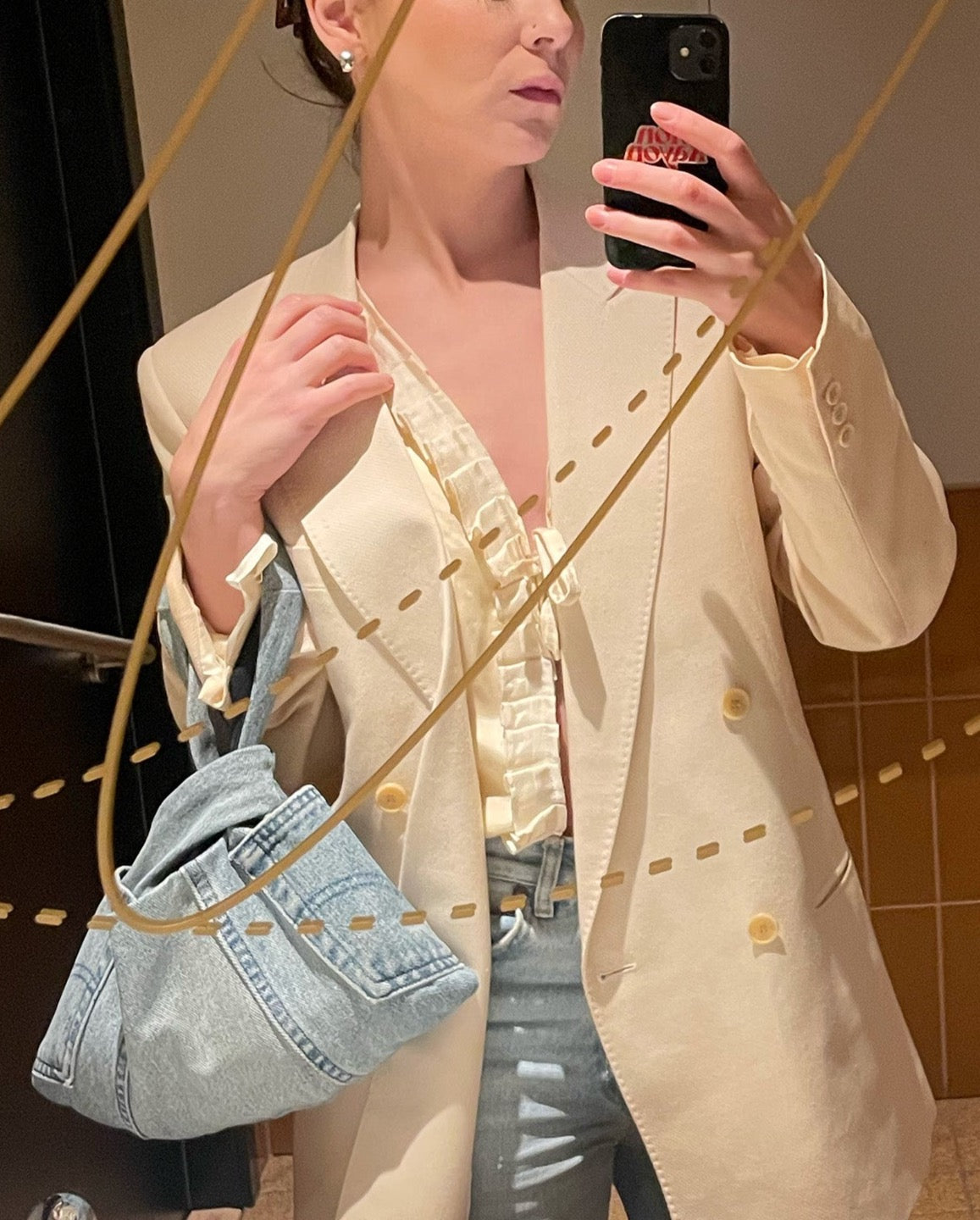 Vintage jeans bag