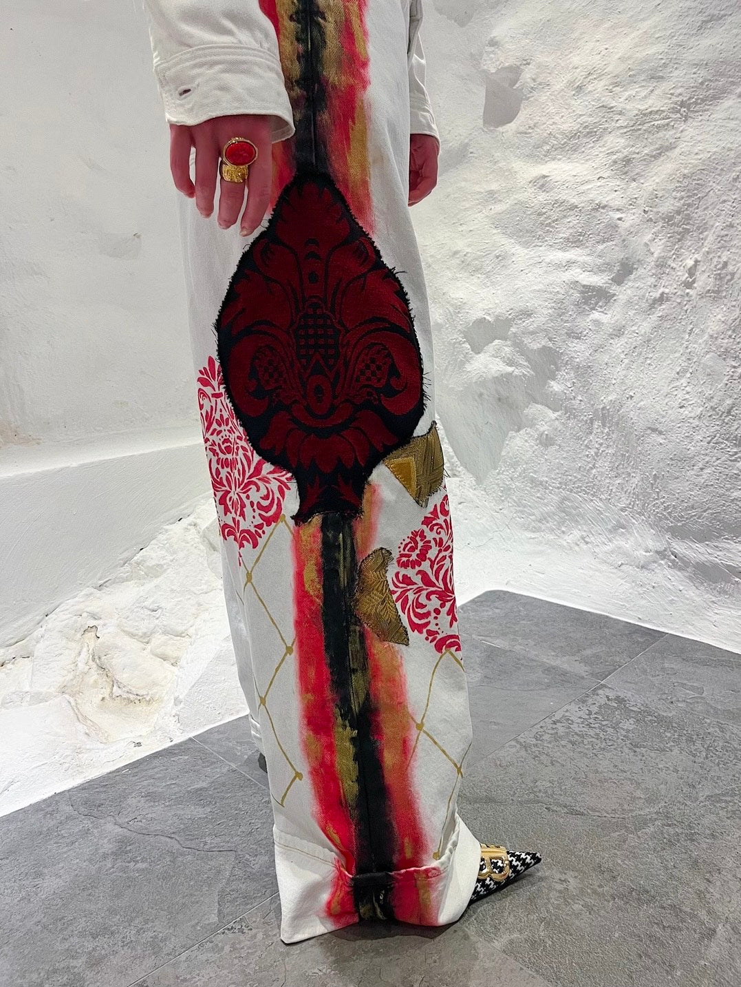 The Show Must Go On Jeans White