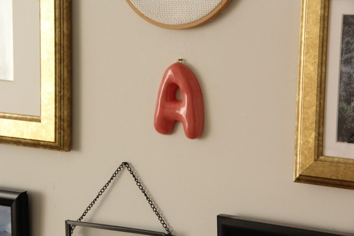 Handmade ceramic letters (Customizable)