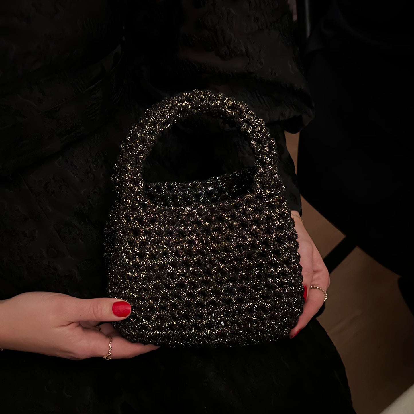 Cocktail bag Black Gold