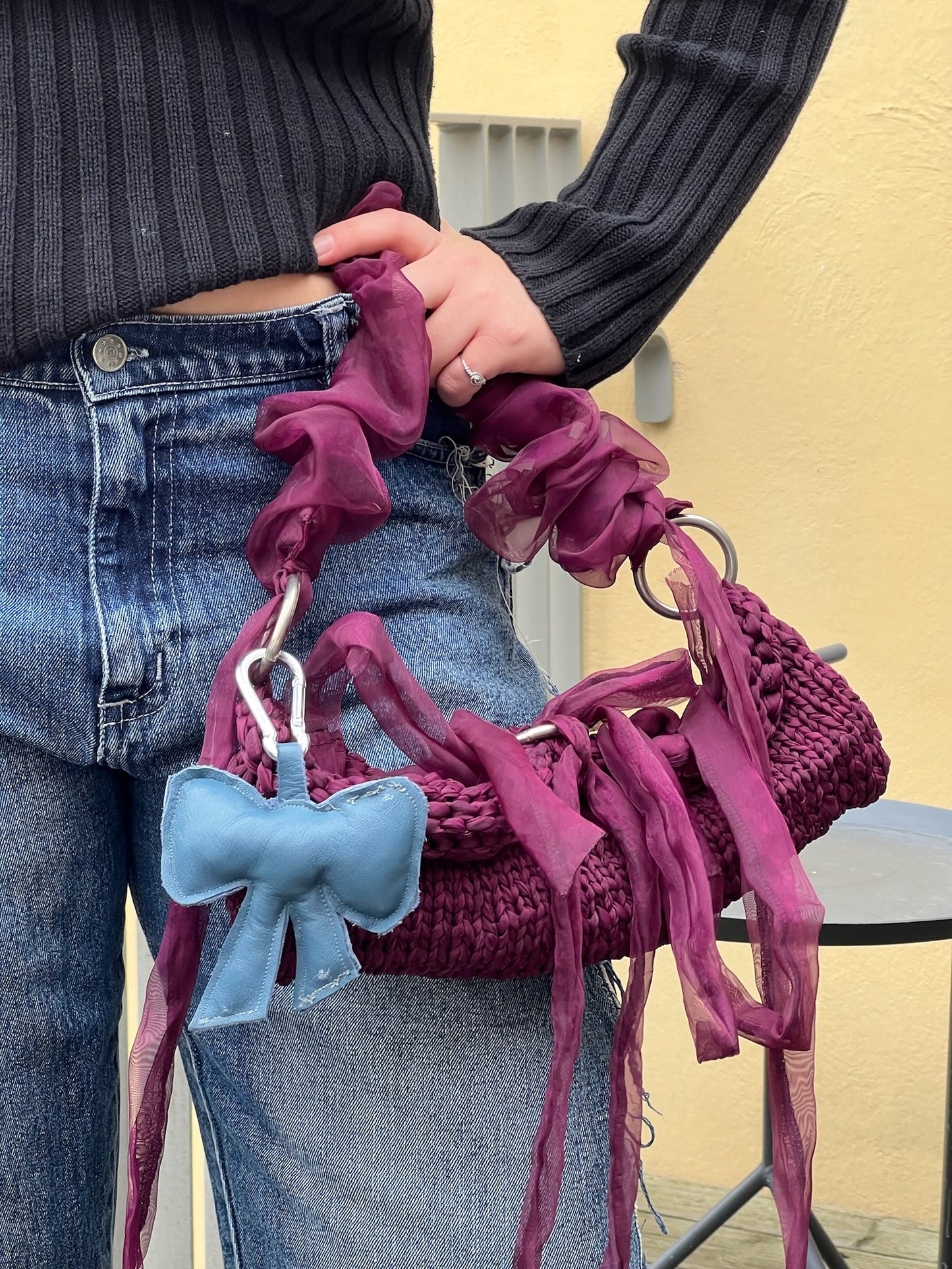 KEYCHAIN BOW - LEATHER