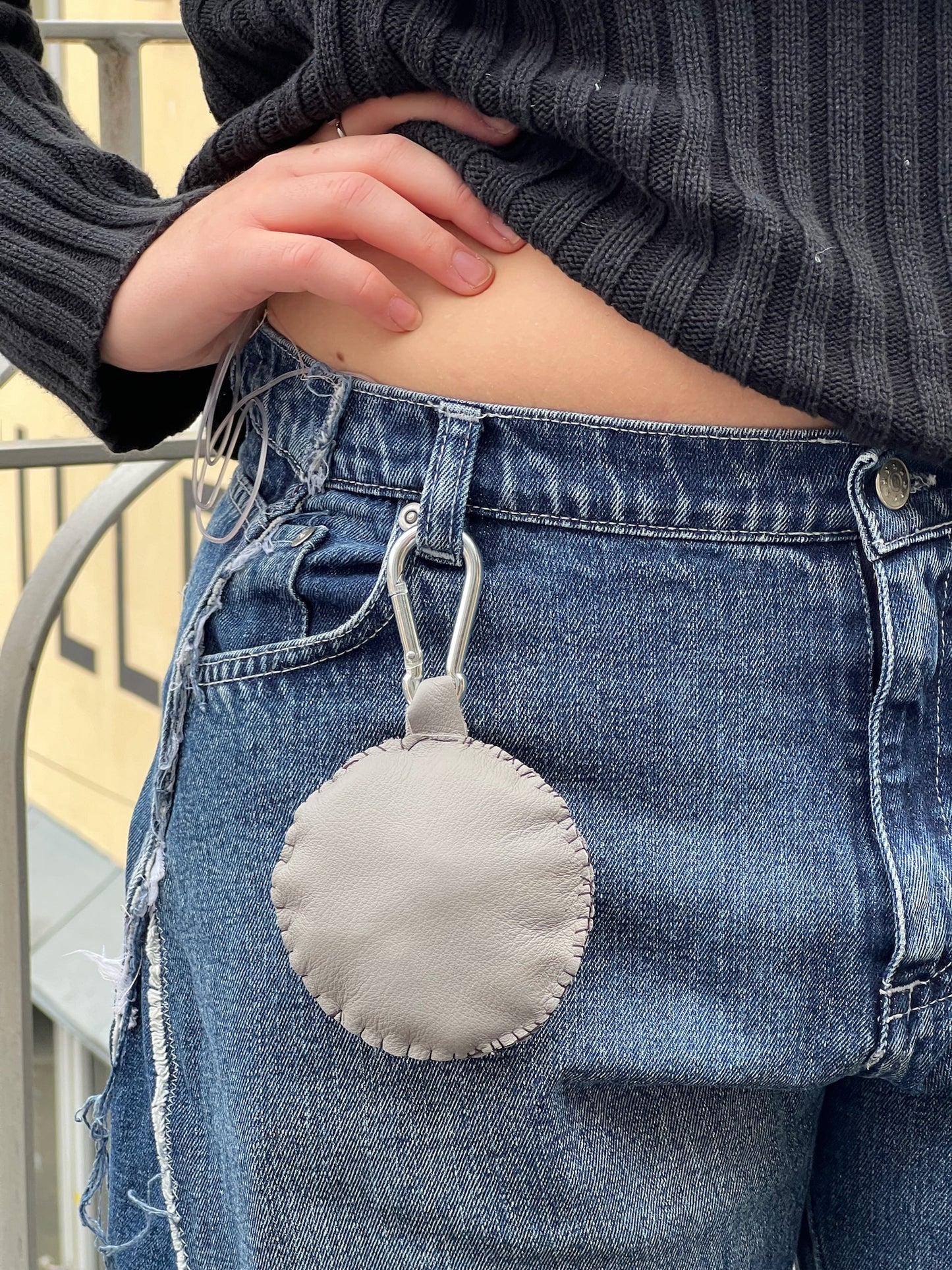 KEYCHAIN CIRCLE - LEATHER