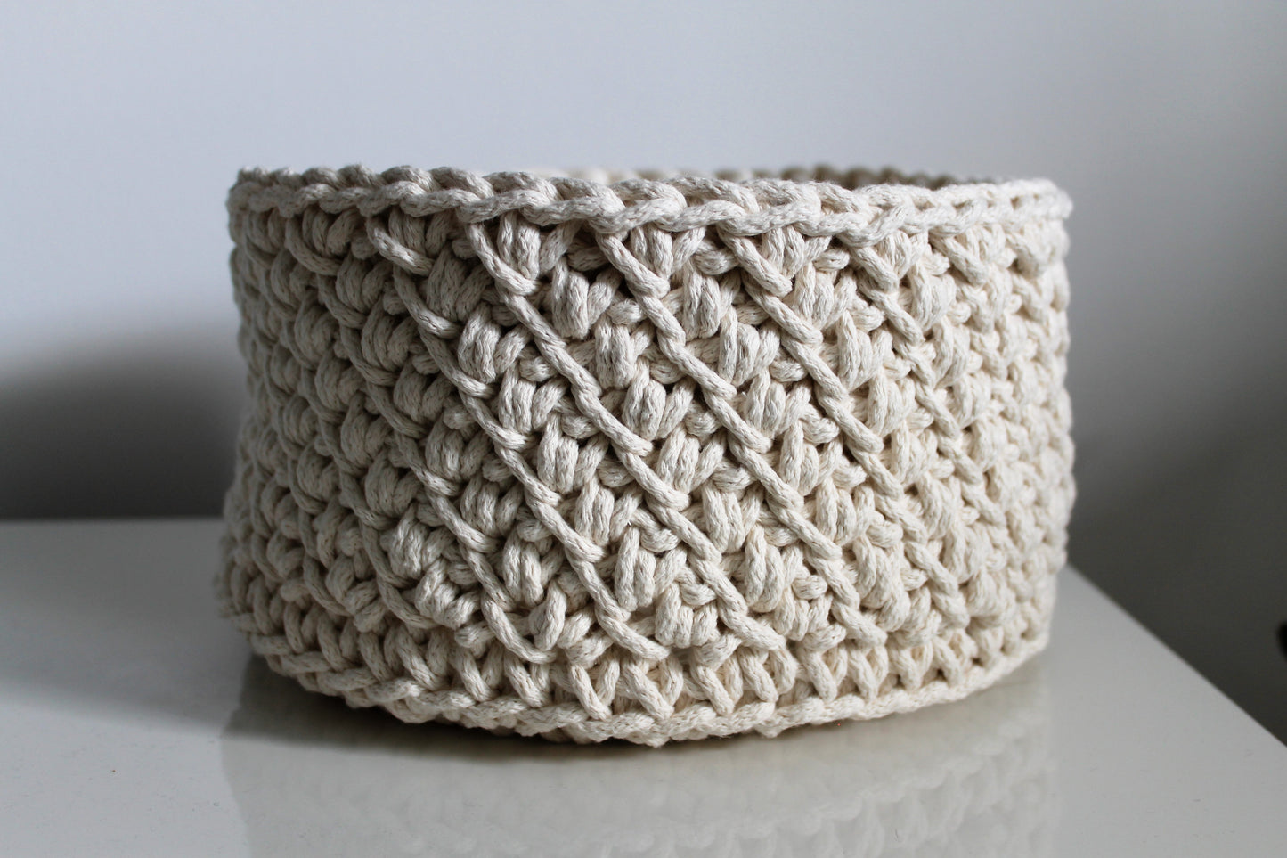 White Medium Basket