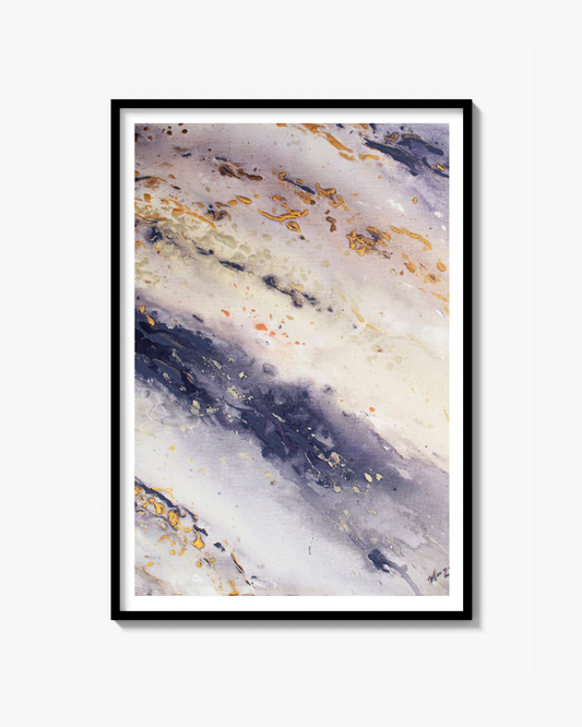 Fine Art Print: Marble Wave Piece 2 – Swedish Seascape Art
