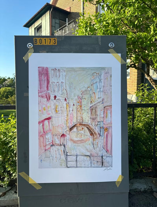 Kläder på tork Print