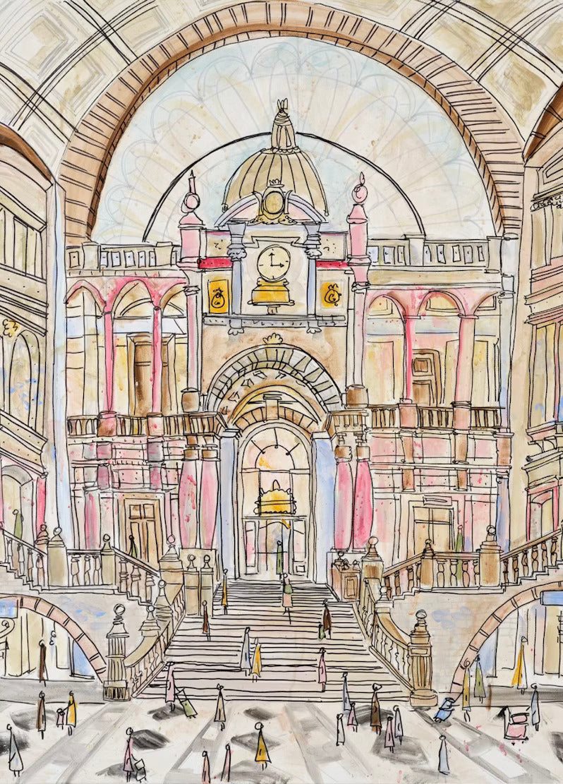 Antwerp Central Station Print