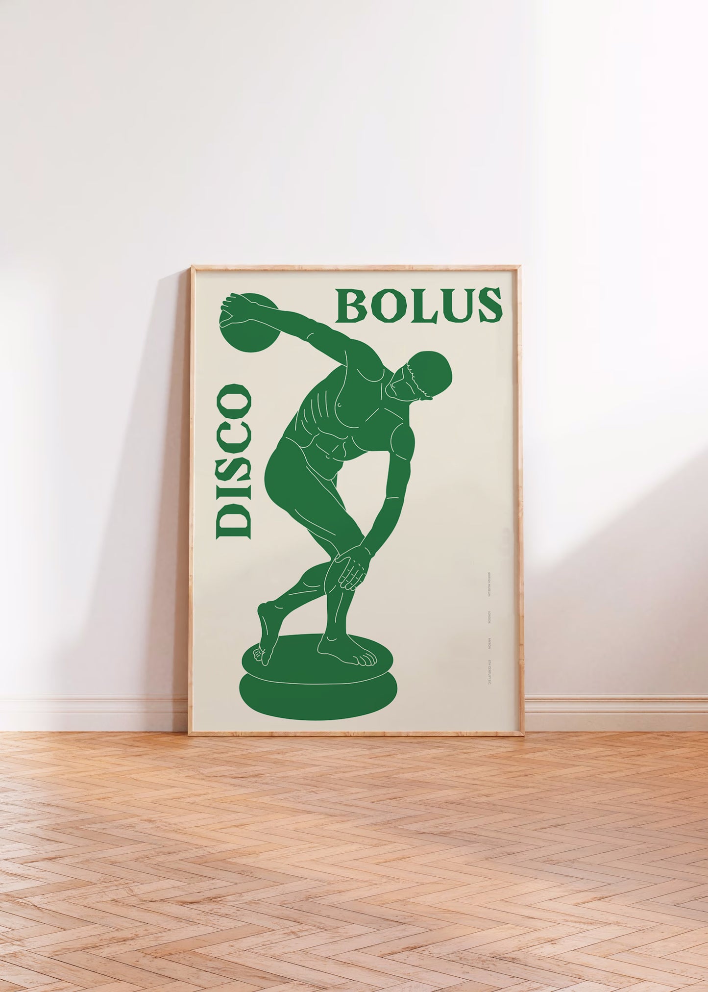 Discobolus (Green) - Poster