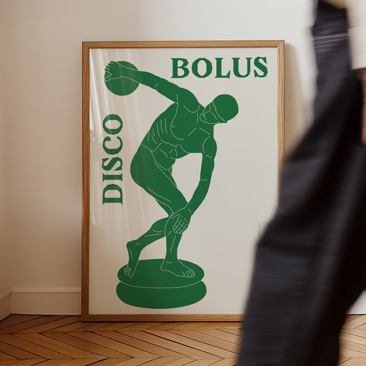 Discobolus (Green) - Poster