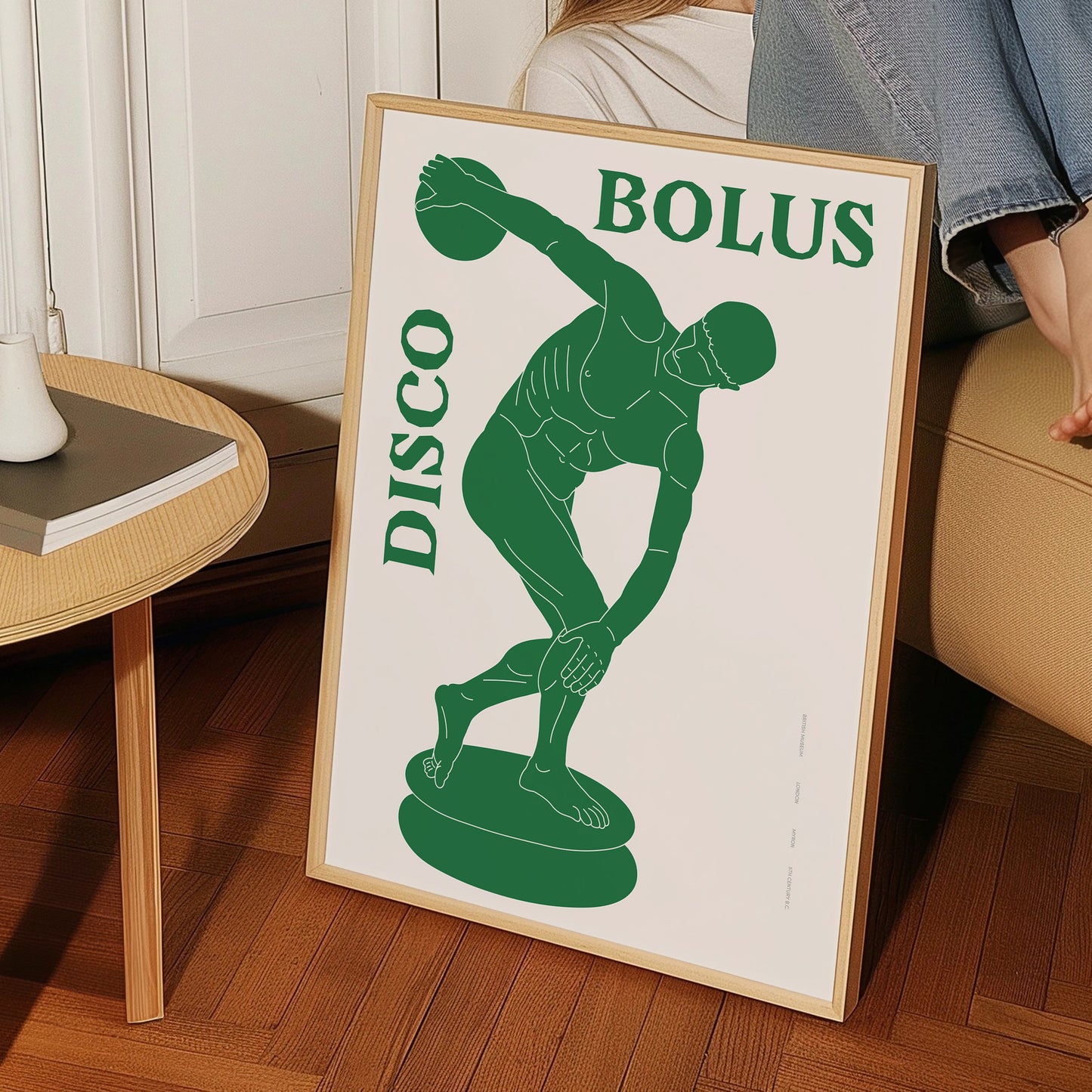 Discobolus (Green) - Poster