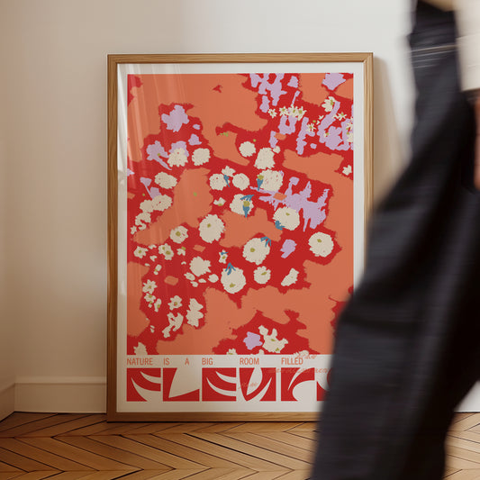 Fleurs (Red) - Poster