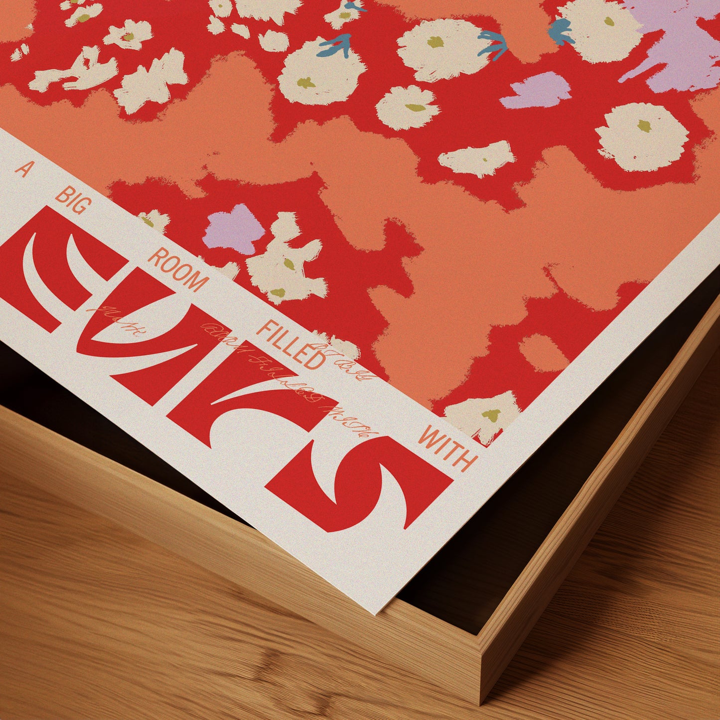 Fleurs (Red) - Poster