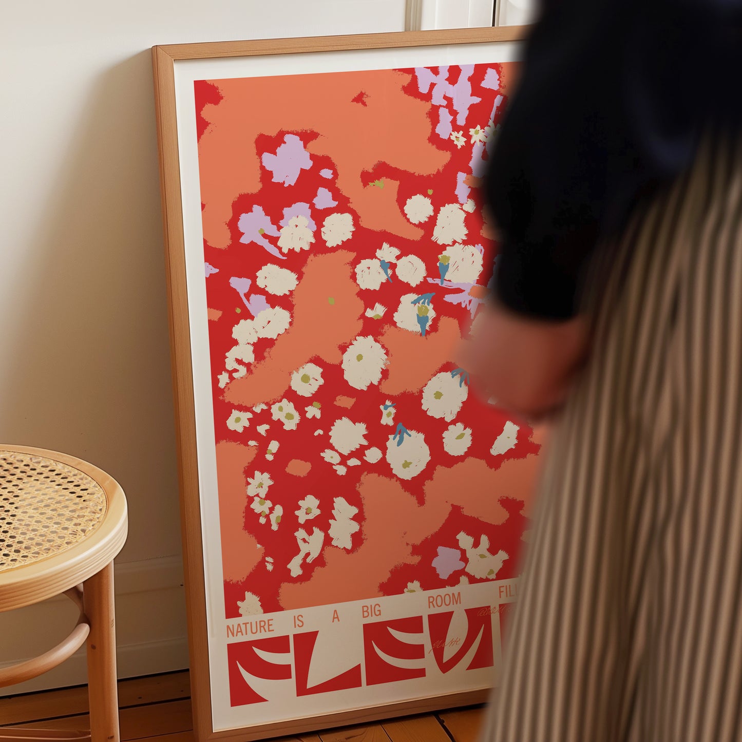 Fleurs (Red) - Poster
