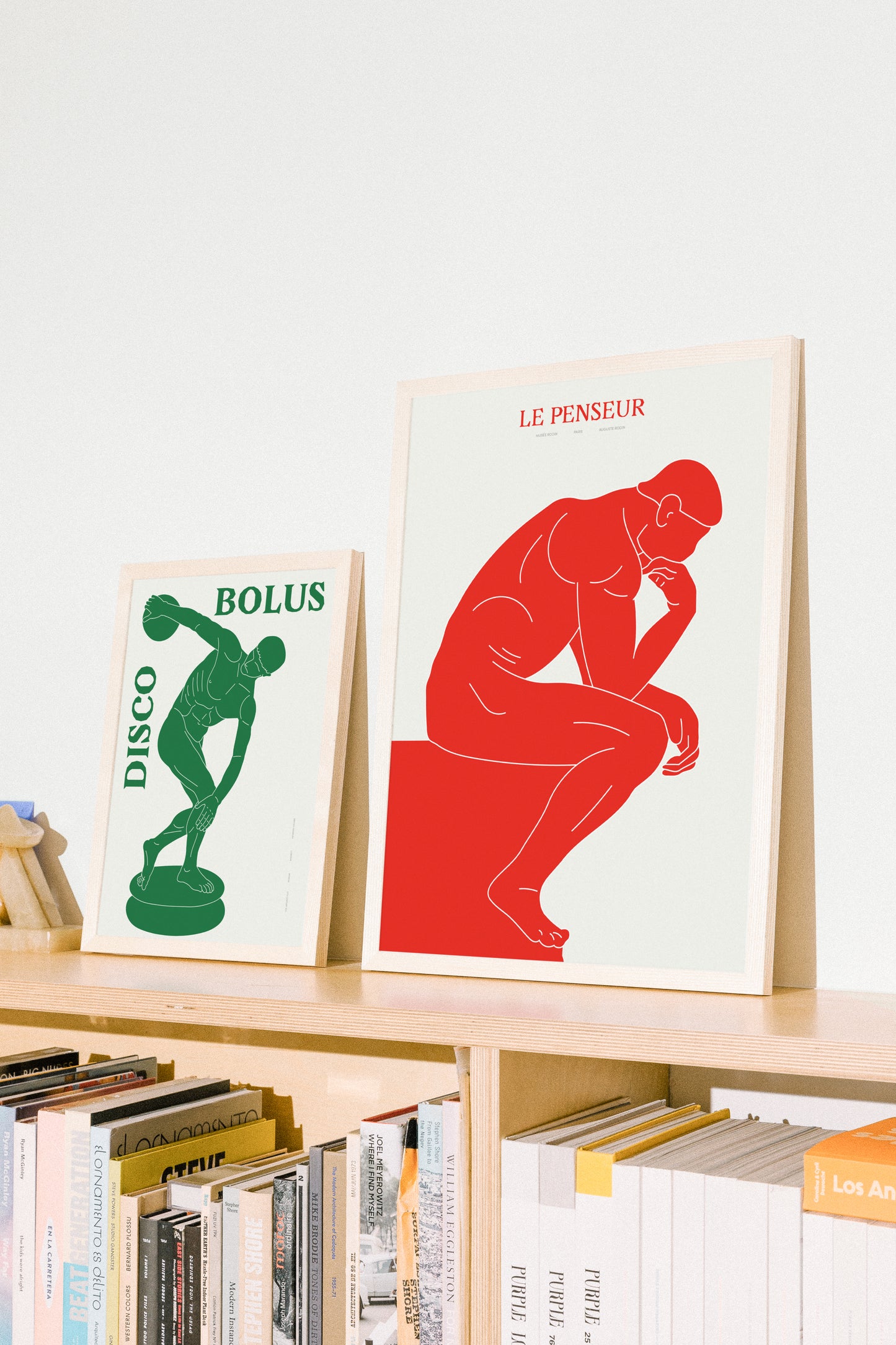 Le Penseur (Red) - Poster