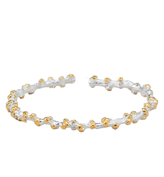 Nature's Blanc White Blooming Arbor Bracelet