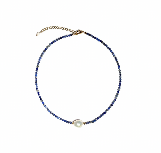 Crystal Blue Necklace