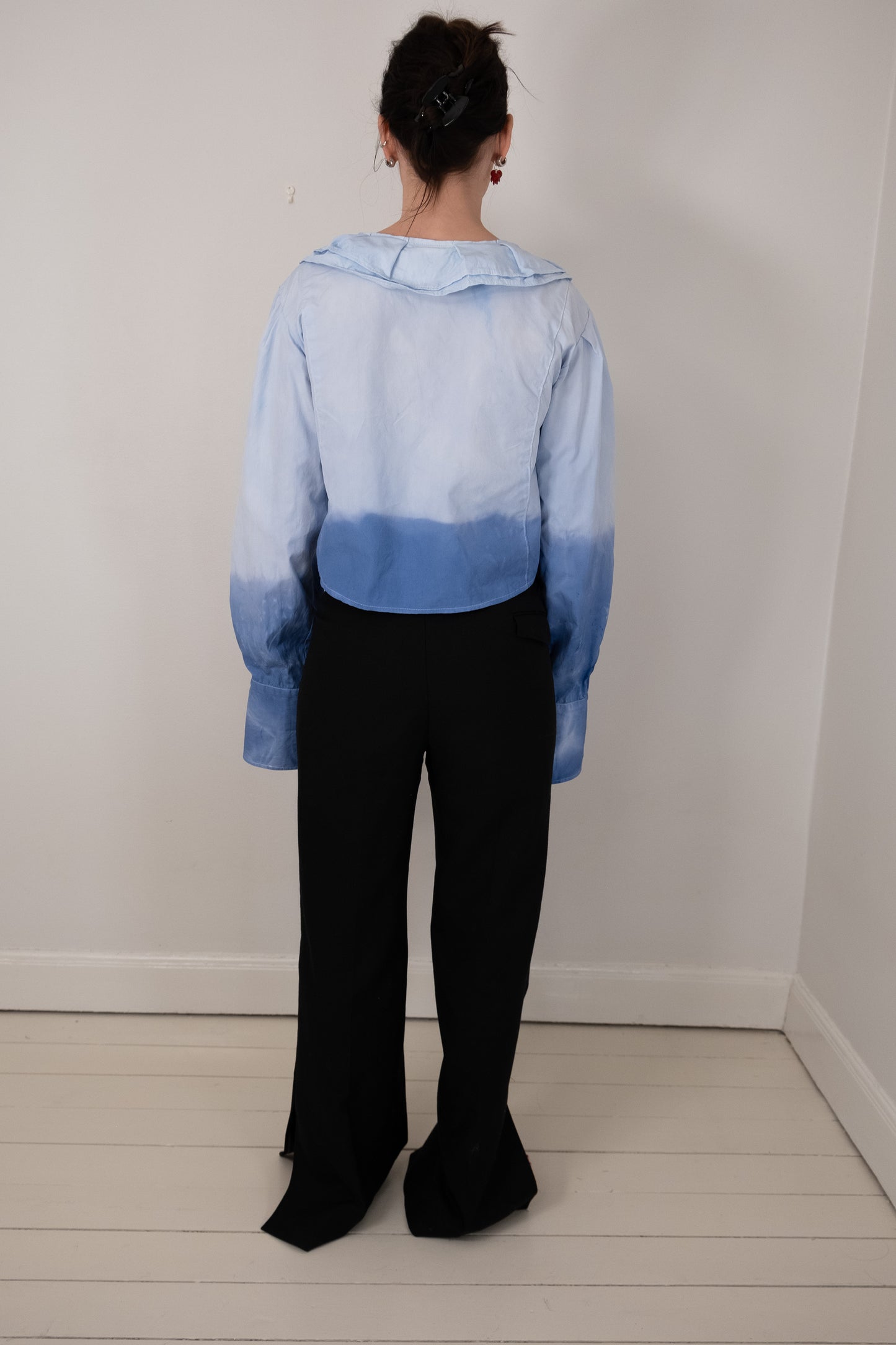 Shania Dip-dye Light blue shirt (Exclusive)